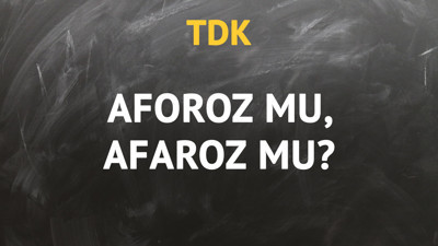 TDK'ya göre aforoz kelimesi nasıl yazılır?