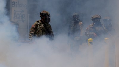 ABD'de asker sokakta... Korku, panik ve tepki var! Trump "sert olacağız" dedi