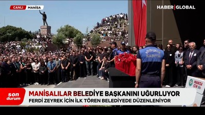 Ferdi Zeyrek için ilk tören: Manisalılar belediye başkanını uğurladı! Özgür Özel gözyaşları içinde konuşmakta güçlük çekti