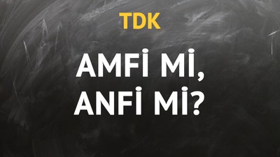 TDK'ya göre amfi kelimesi nasıl yazılır?