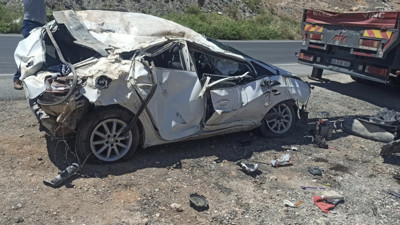 Mardin'de feci kaza! Otomobilden fırladı: 1 ölü, 1 ağır yaralı