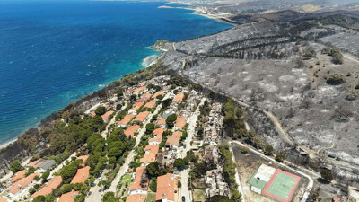 İzmir'in cennet köşelerinden Seferihisar küle döndü, geriye bu acı kareler kaldı