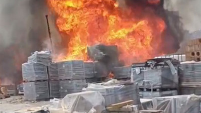 Ankara'da depo yangını
