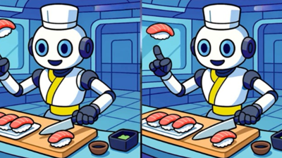 Mutfakta suşi hazırlayan iki robot arasındaki 3 farkı sadece gerçek dahiler 12 saniyede buluyor