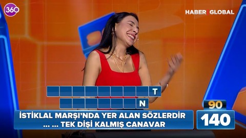 Kelime programında İstiklal Marşı'nın dizelerini bilemeyen kadın