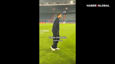 Hakan Çalhanoğlu, Michael Jackson gibi 'moonwalk' yaptı