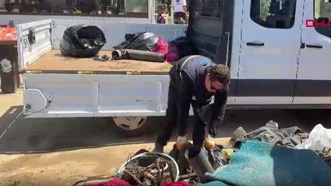 Bodrum'da tarihi antik kentin sularından 2 ton çöp çıktı