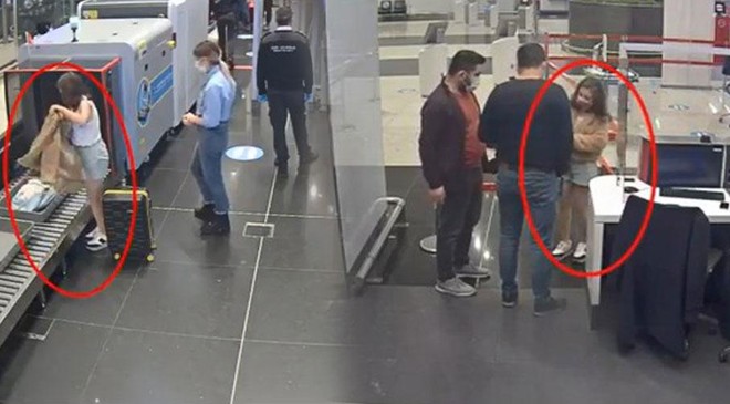 Terör örgütü PKK üyeliğinden hapis cezası bulunan kadın sahte pasaportla  yakalandı