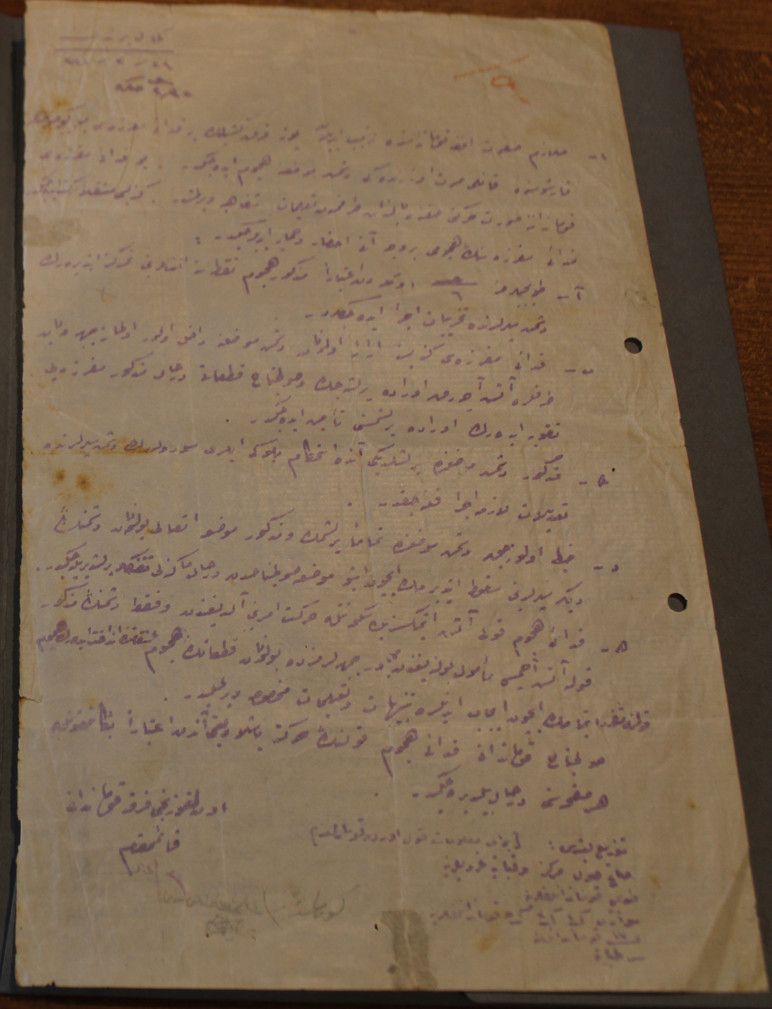 Se reveló la escritura a mano de Ataturk al destacamento de Fedai - Imagen: 1