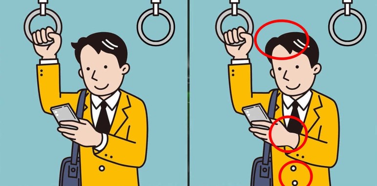 Otobüste telefonuyla oynayan iki adam arasındaki 3 farkı sadece yüksek IQ'su olanlar 14 saniyede buluyor - Resim : 5