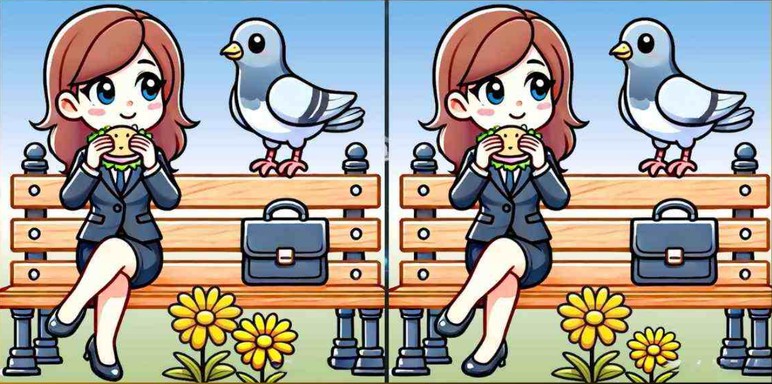 Parkta hamburger yiyen iki kız arasındaki 3 farkı sadece yüksek IQ'su olanlar 12 saniyede buluyor - Resim : 1