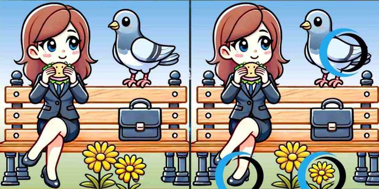 Parkta hamburger yiyen iki kız arasındaki 3 farkı sadece yüksek IQ'su olanlar 12 saniyede buluyor - Resim : 5