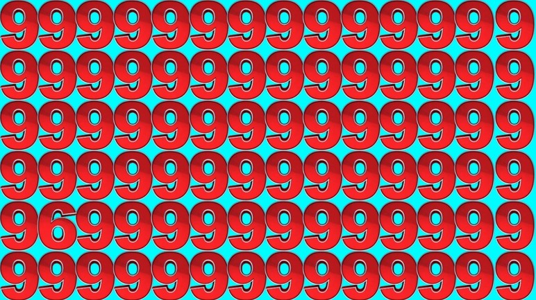 Sadece gerçek bir dahi bulabilir! Resimdeki farklı sayıyı 6 saniyede bulmak için 130 IQ gerekiyor - Resim : 1