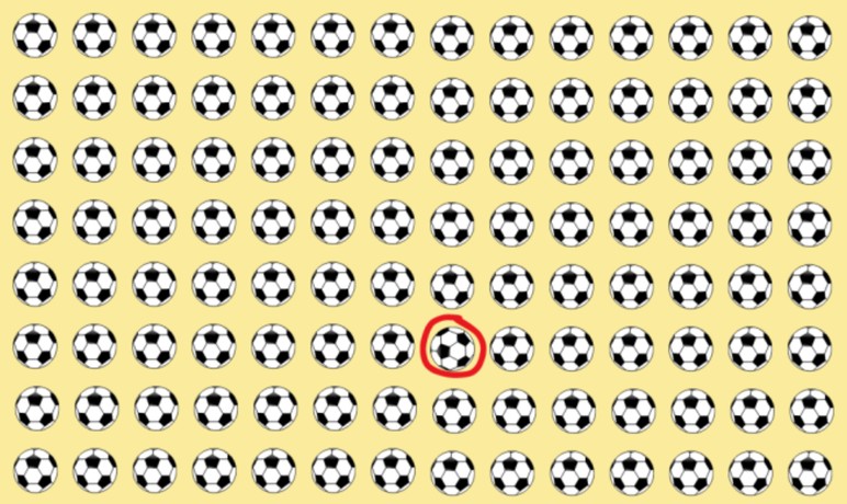Futbol efsaneleri bile yanıldı! Resimdeki farklı topu yalnızca dahiler 7 saniyede buluyor - Resim : 5