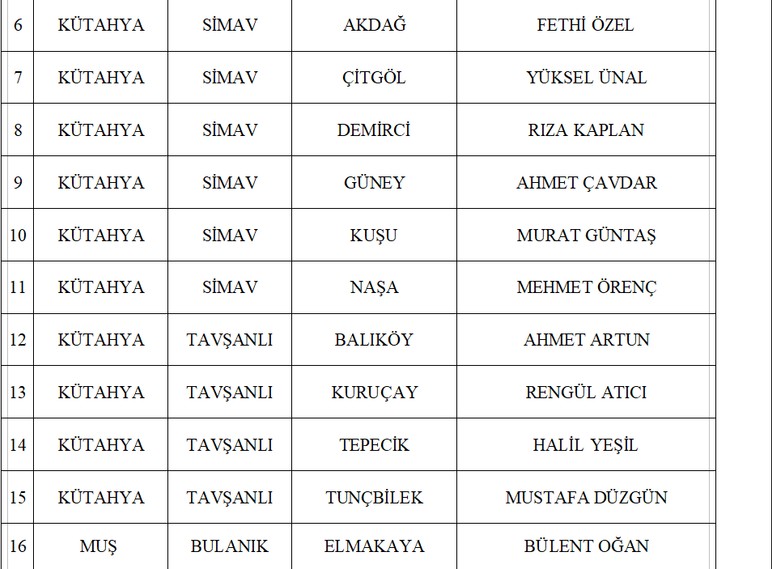 MHP, 55 belediye başkan adayını daha açıkladı - Resim : 2