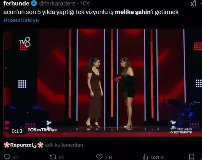 Melike Şahin'e O Ses Türkiye seyircisinden tam not! 'Hadise'den daha iyi' - Resim : 4