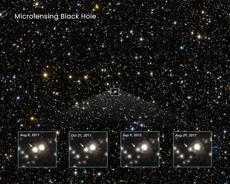 NASA, uzayda ilk kez tek başına dolaşan kara delik keşfetti - Resim : 1