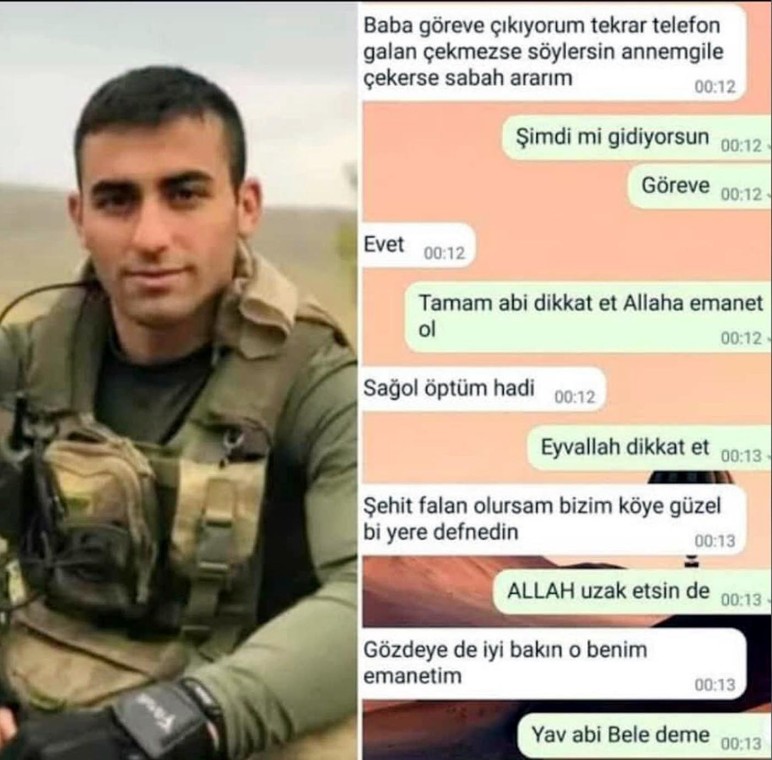 3 yıl sonra naaşı bulundu... Şehidin son isteği yerine getirildi - Resim : 1