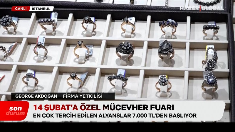 14 Şubat’a özel mücevher fuarı