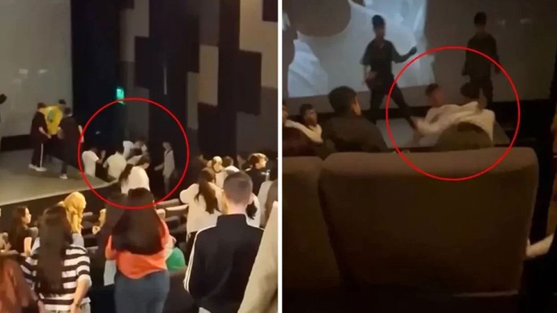 Ünlü rapçinin hayranları birbirine girdi! Tekme ve yumruklar havada uçuştu