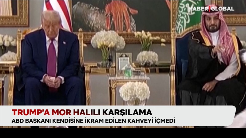 Trump, S.Arabistan'da ikram edilen kahveyi içmedi