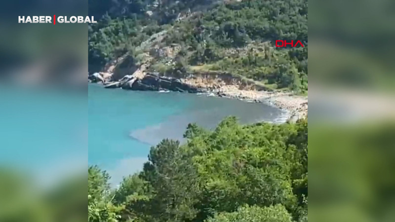 Bartın Amasra’da denizdeki kirlilik dikkat çekti