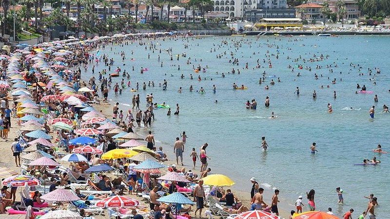 Kuşadası ve Didim'de deniz suyu sıcaklıkları