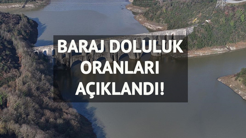 Baraj doluluk oranları belli oldu: İşte 29 Temmuz 2025 İstanbul 'İSKİ baraj doluluk oranları'