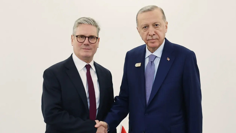Cumhurbaşkanı Erdoğan Starmer ile görüştü