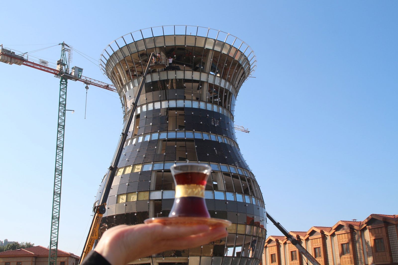 Rize'deki dünyanın en büyük çay bardağı Guinness’e aday! 30 metre yüksekliğinde - Resim: 1