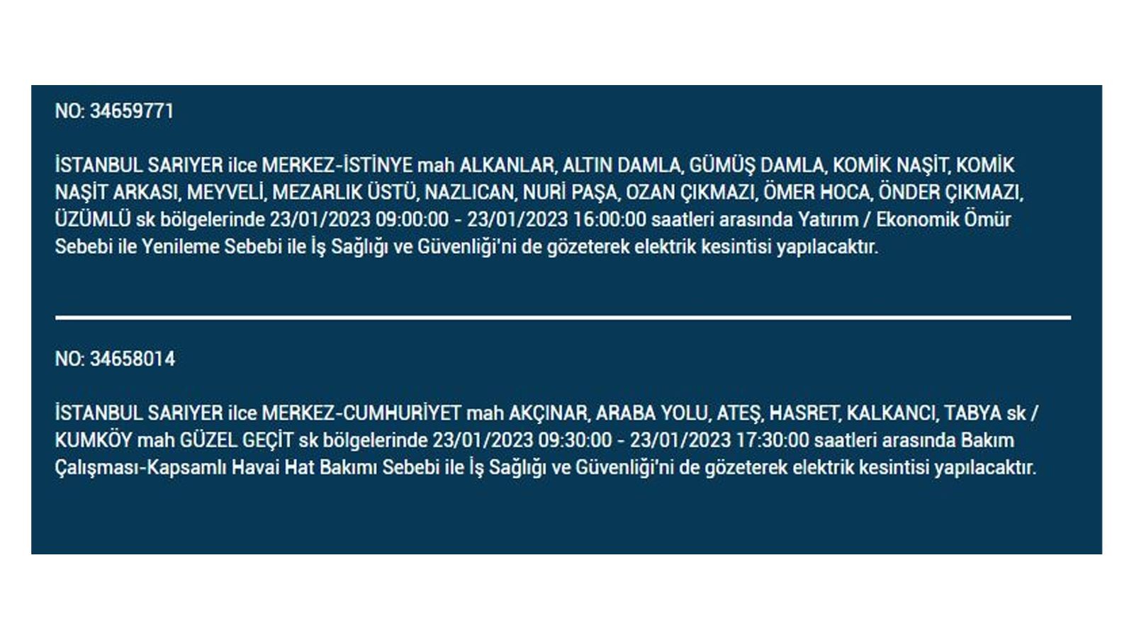 İstanbul'da elektrik kesintisi! BEDAŞ 23 Ocak Pazartesi elektrik kesintilerinin yapılacağı ilçeleri açıkladı! İşte 'elektrik kesintisi' yaşayan ilçeler - Resim: 36