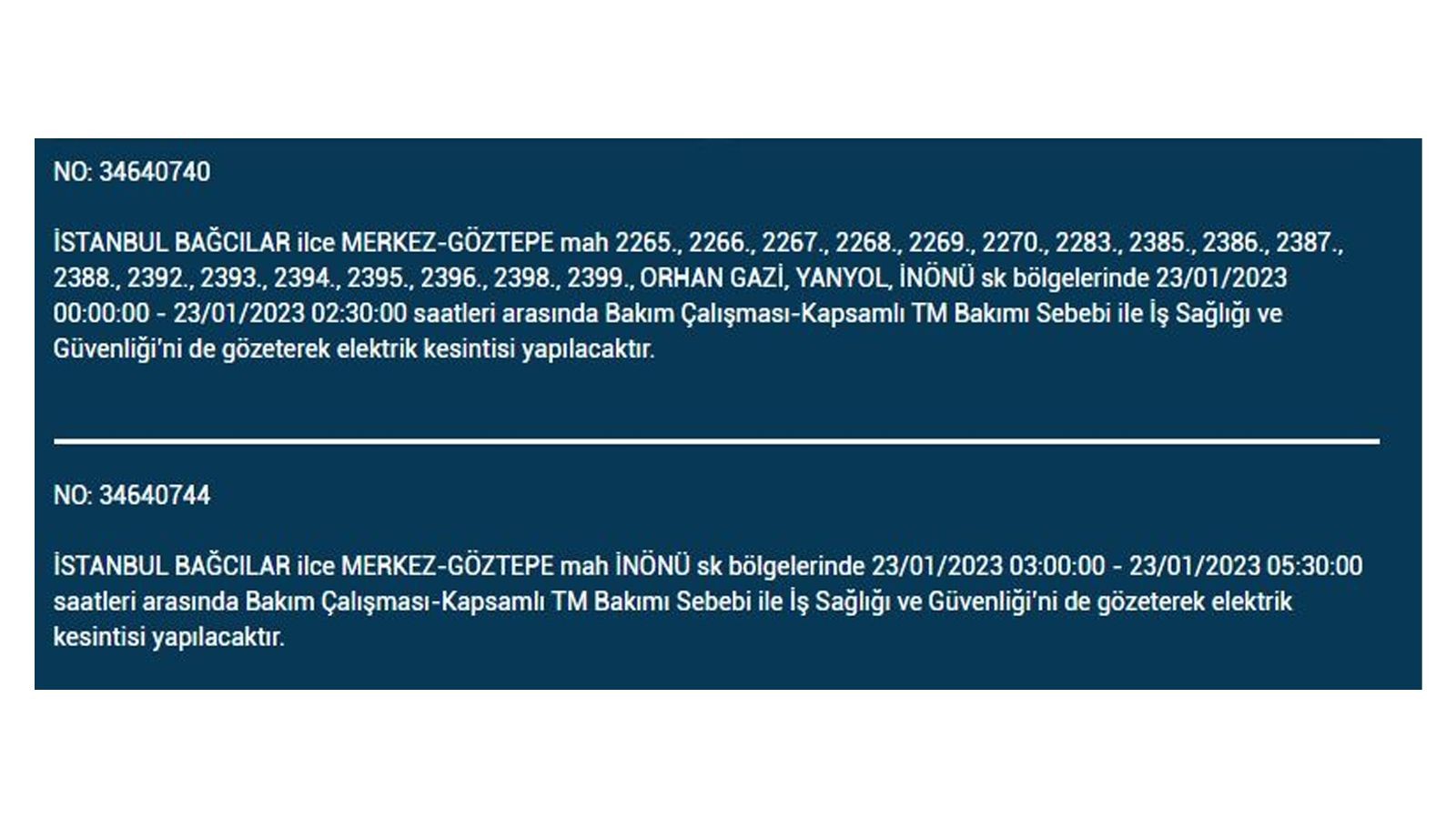 İstanbul'da elektrik kesintisi! BEDAŞ 23 Ocak Pazartesi elektrik kesintilerinin yapılacağı ilçeleri açıkladı! İşte 'elektrik kesintisi' yaşayan ilçeler - Resim: 6