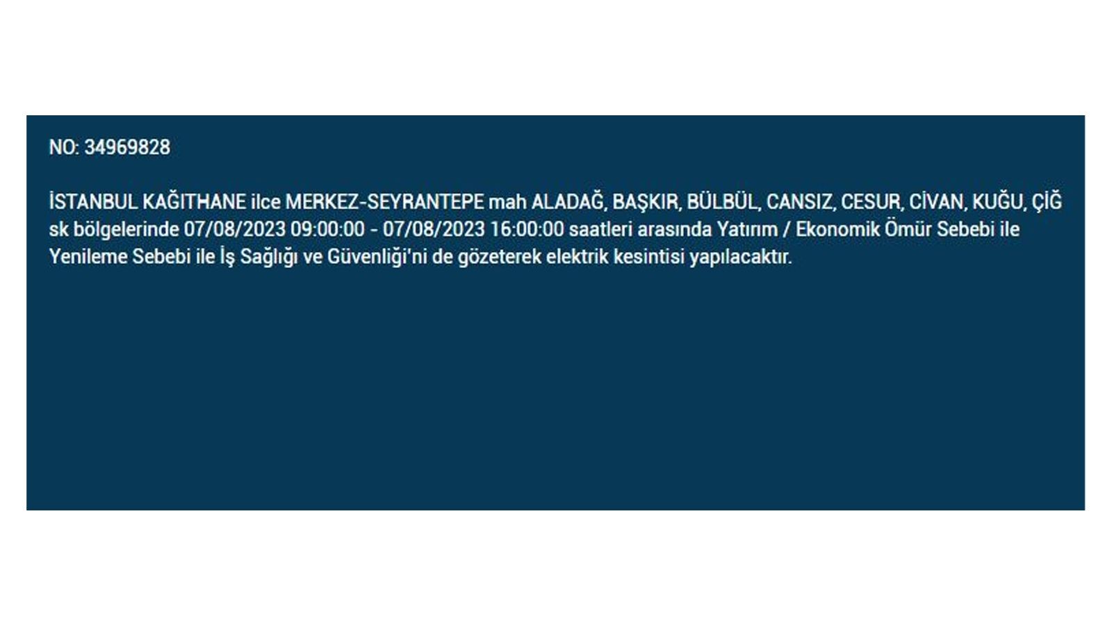 İstanbul'da elektrik kesintisi! BEDAŞ 7 Ağustos Pazartesi elektrik kesintilerinin yapılacağı ilçeleri açıkladı! İşte 'elektrik kesintisi' yaşayan ilçeler - Resim: 20