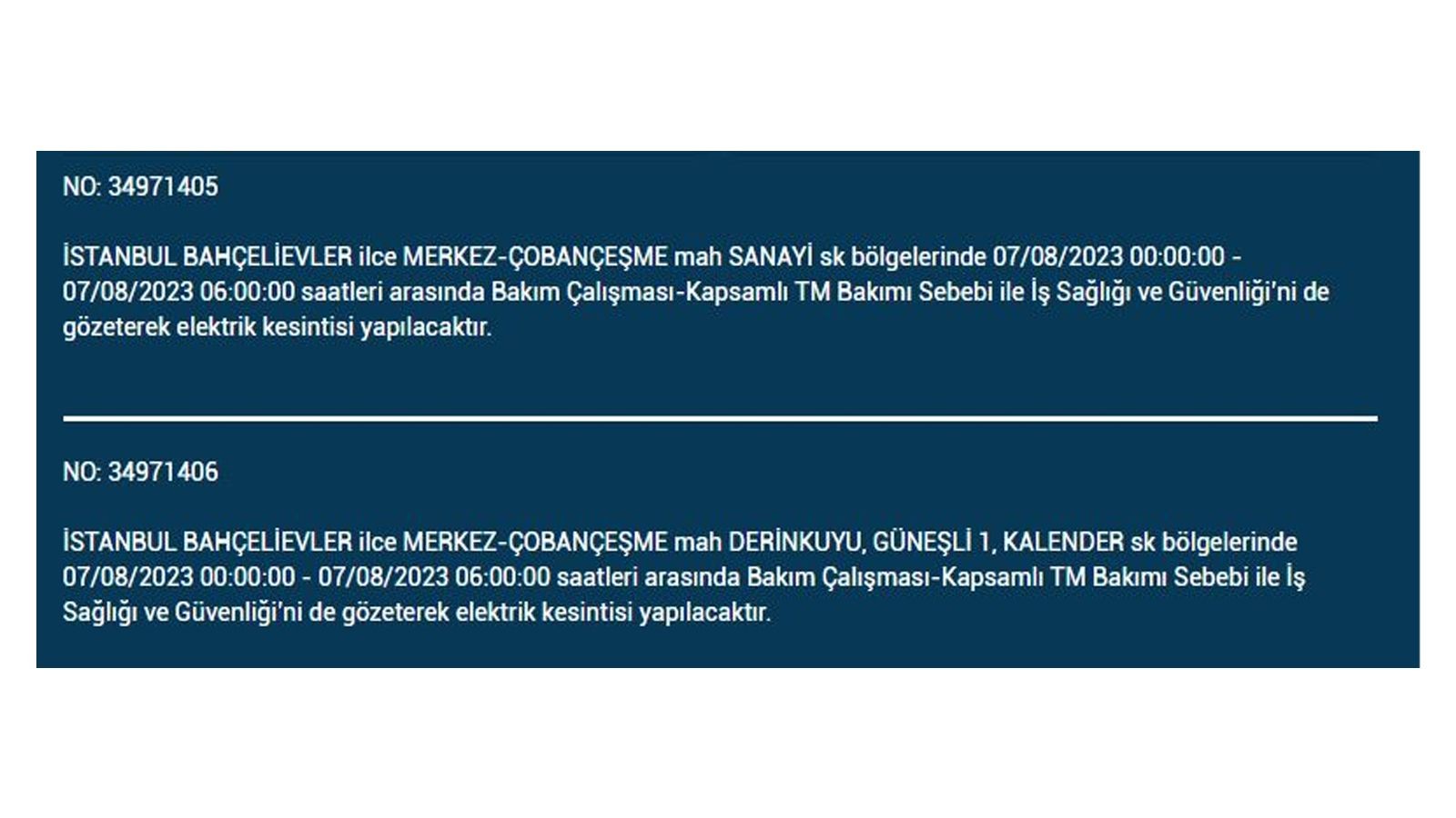 İstanbul'da elektrik kesintisi! BEDAŞ 7 Ağustos Pazartesi elektrik kesintilerinin yapılacağı ilçeleri açıkladı! İşte 'elektrik kesintisi' yaşayan ilçeler - Resim: 6