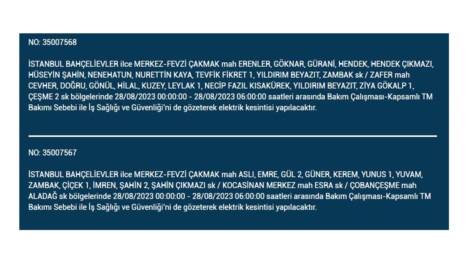 İstanbul'da elektrik kesintisi! BEDAŞ 28 Ağustos Pazartesi elektrik kesintilerinin yapılacağı ilçeleri açıkladı! İşte 'elektrik kesintisi' yaşayan ilçeler - Resim: 5