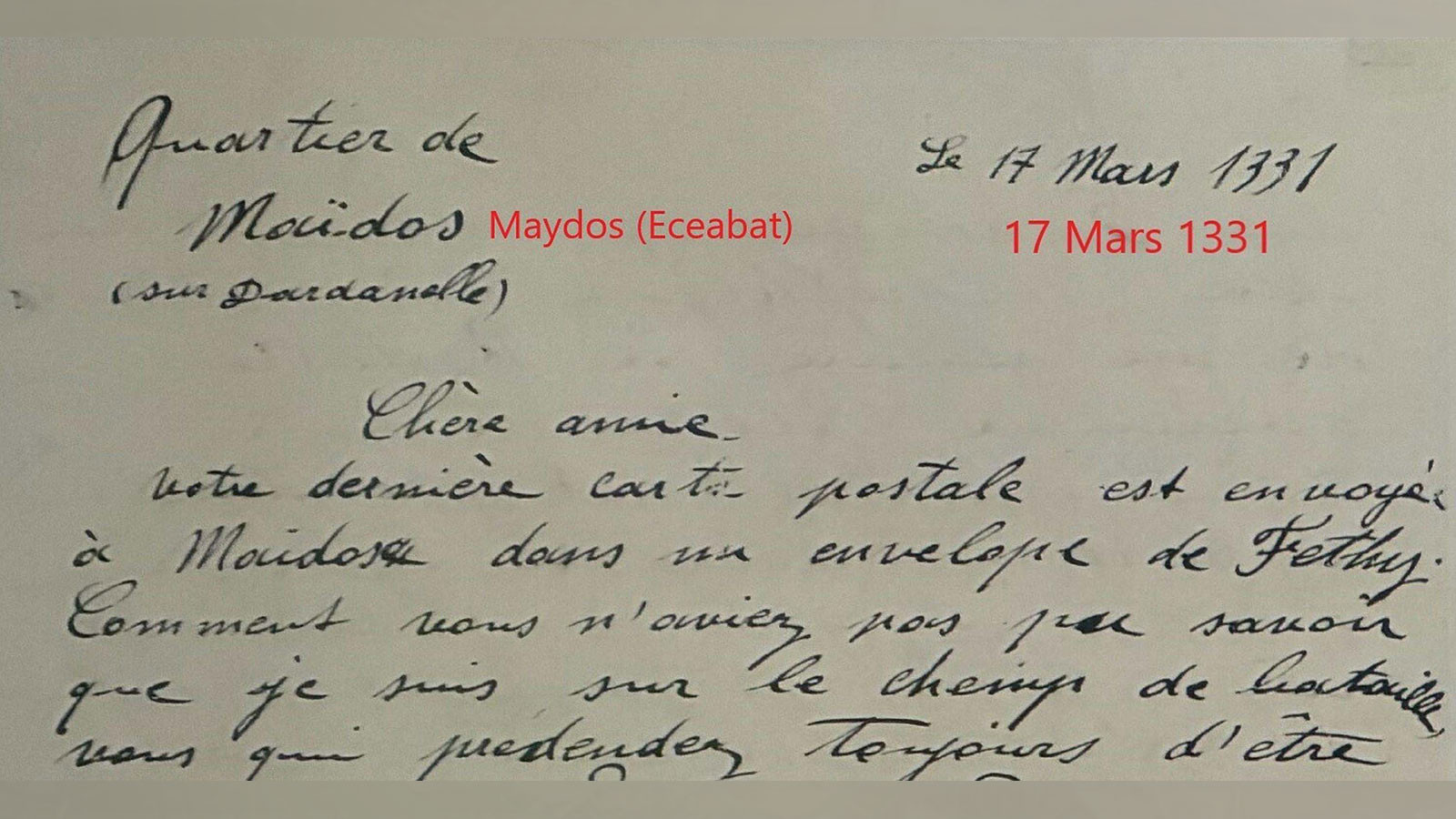 Ulu Önder Atatürk'ün 18 Mart'tan önce yazdığı mektup ortaya çıktı: "Başarılı olacağım..."