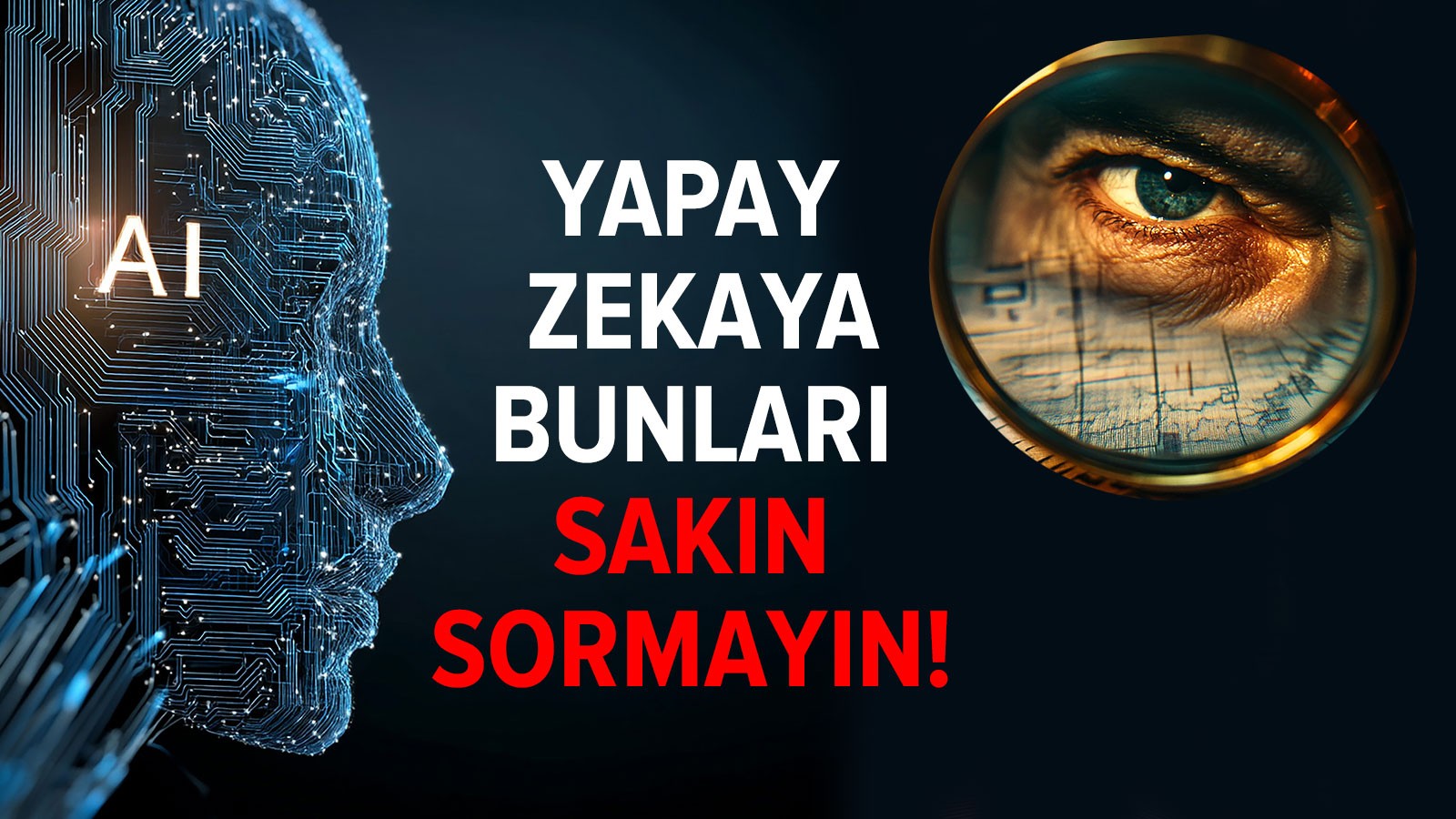 Yapay zekaya bunları sakın sormayın!