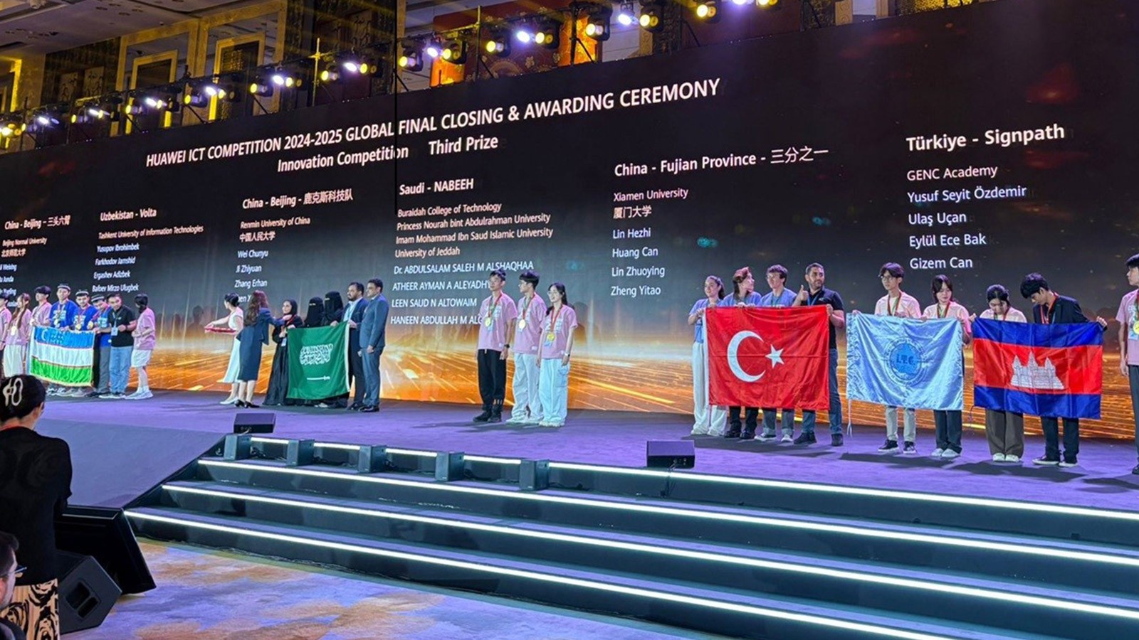 Türk gençlerden Çin'de büyük başarı