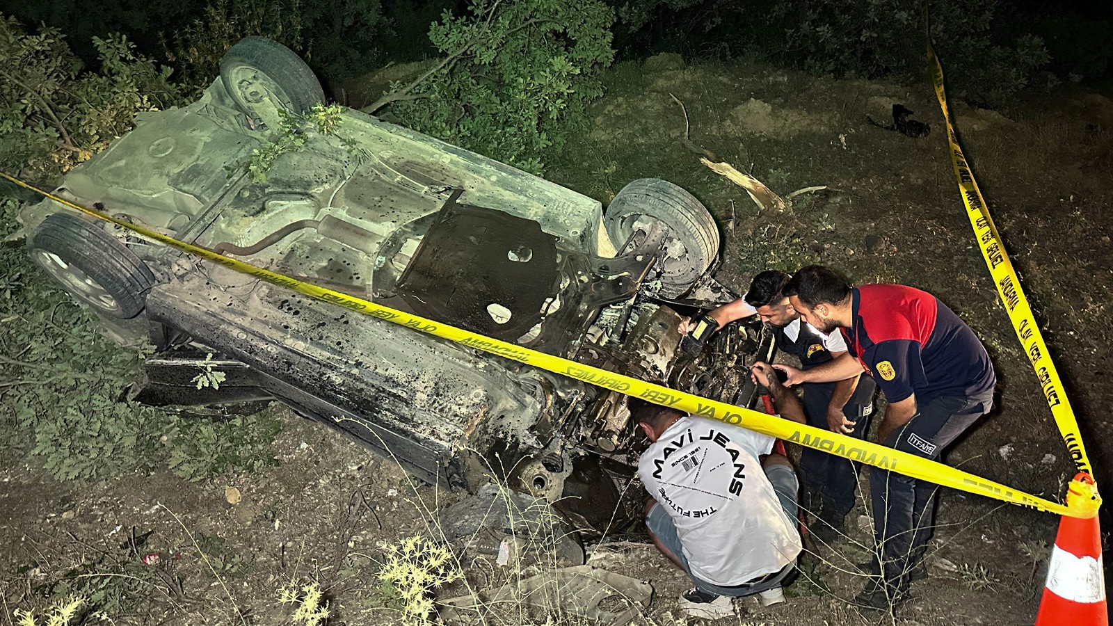 Otomobil şarampole uçtu, 16 yaşındaki Kazım feci şekilde can verdi