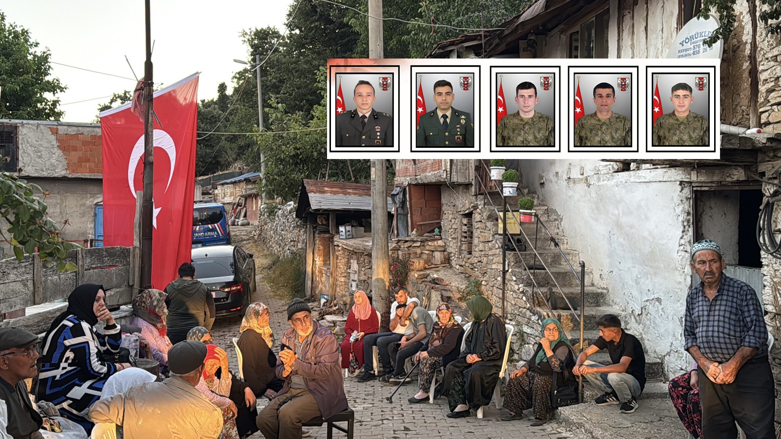 5 şehidin baba ocağına ateş düştü!