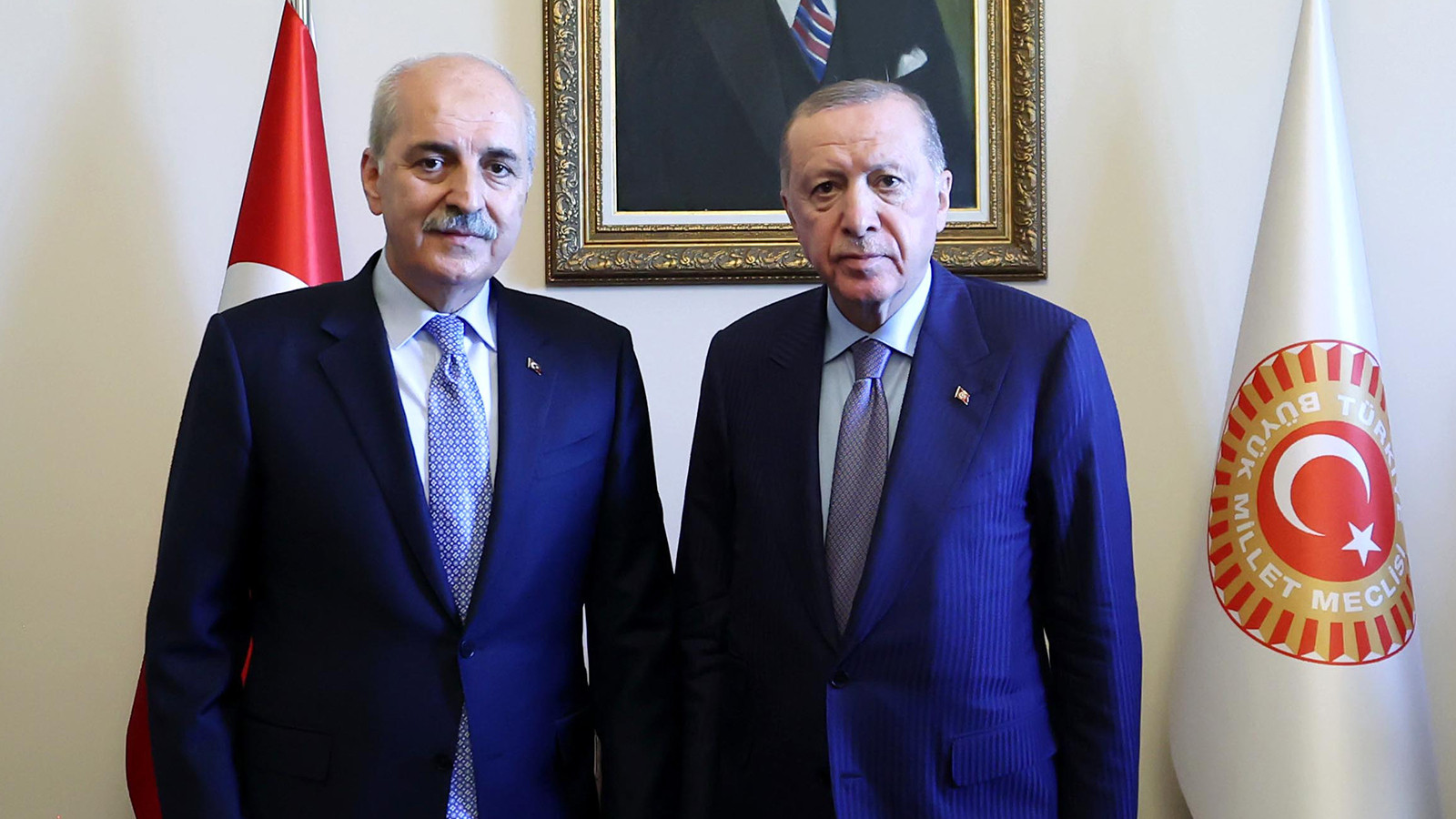 Cumhurbaşkanı Erdoğan, TBMM Başkanı Kurtulmuş ile bir araya geldi thumbnail