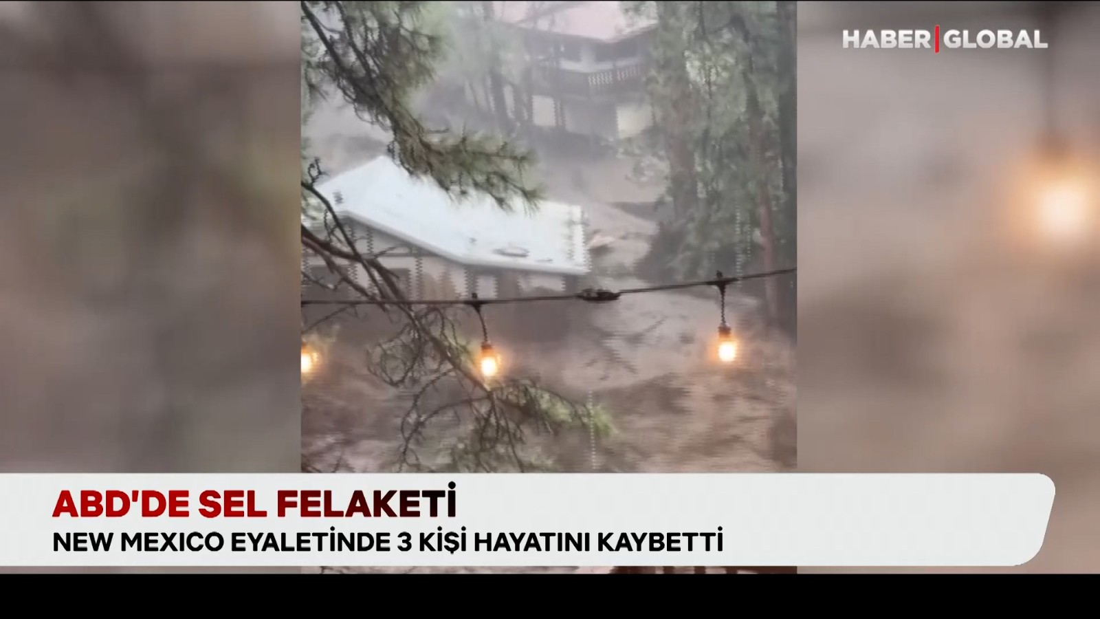 ABD'de sel felaketi! New Mexico'dan korkunç görüntüler
