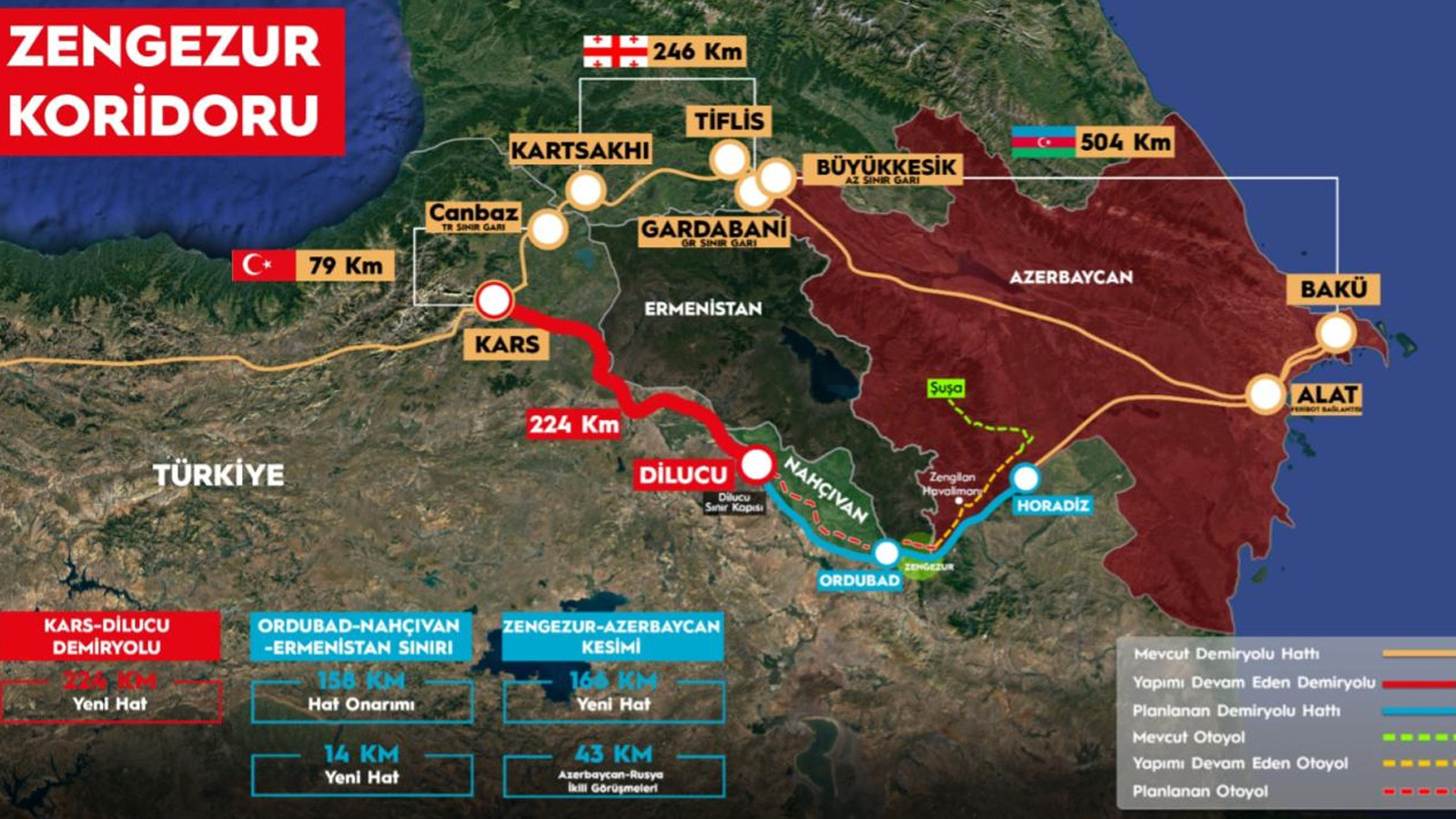 Kars-Iğdır-Aralık-Dilucu Demir Yolu Hattı’nın temeli 22 Ağustos’ta atılacak