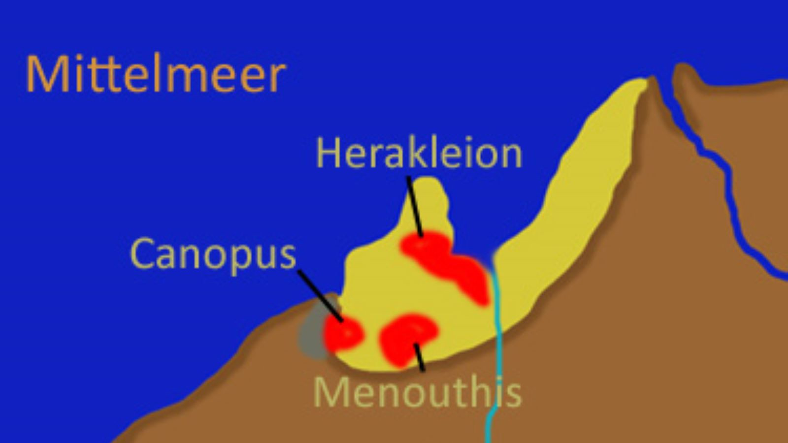 Denizin yuttuğu antik Mısır şehri Canopus parça parça su yüzüne çıkarılıyor