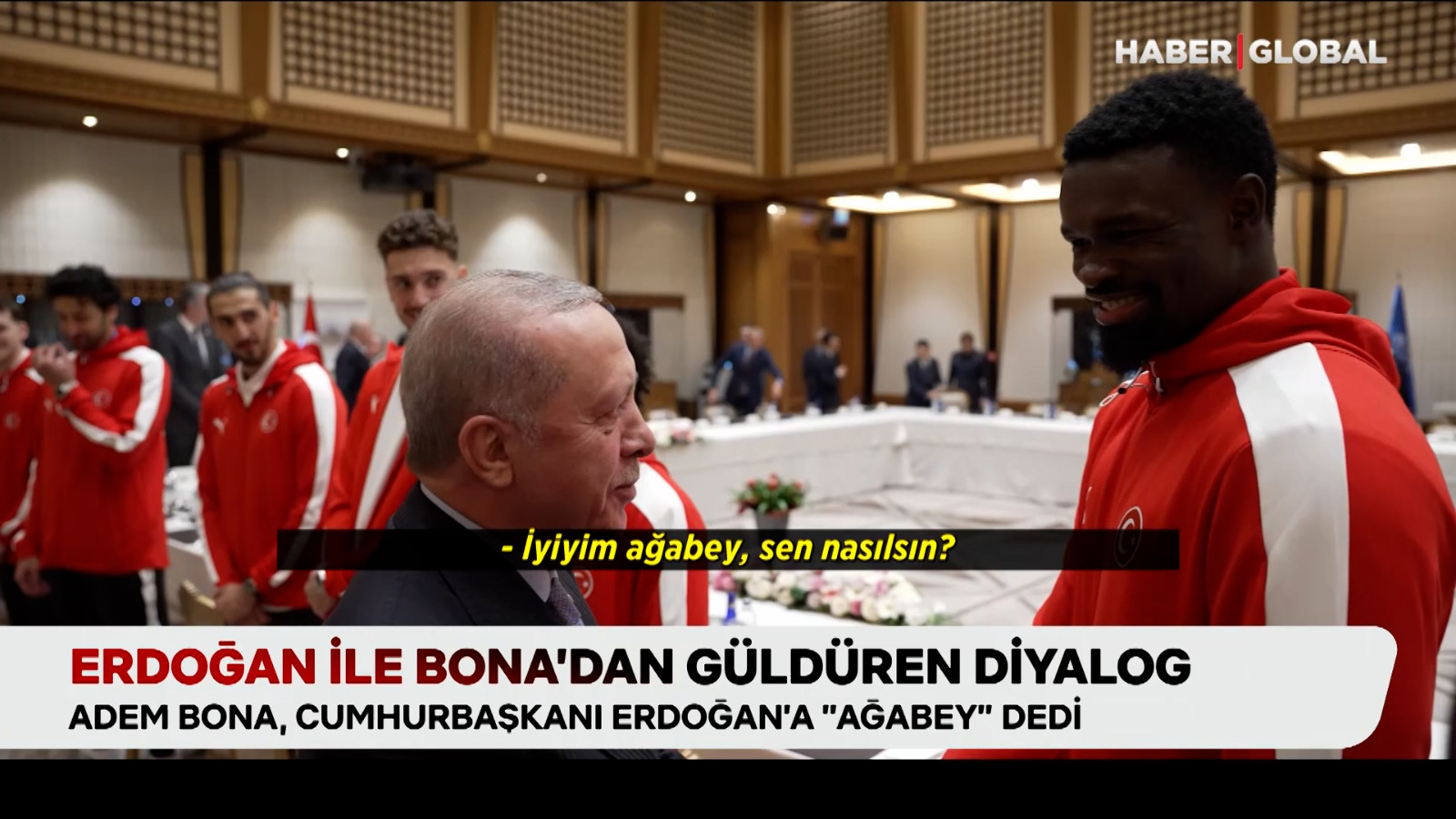 Erdoğan ile Bona’dan güldüren diyalog