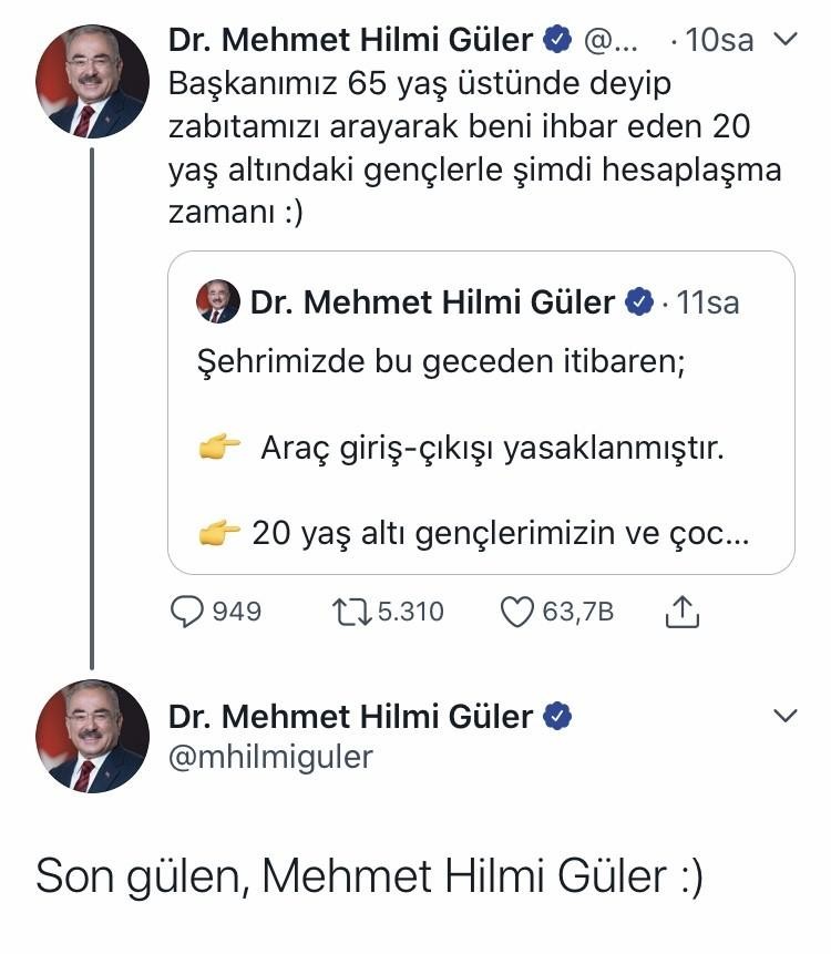 Ordu Büyükşehir Belediye Başkanı Hilmi Güler'den 20 yaş altı ...